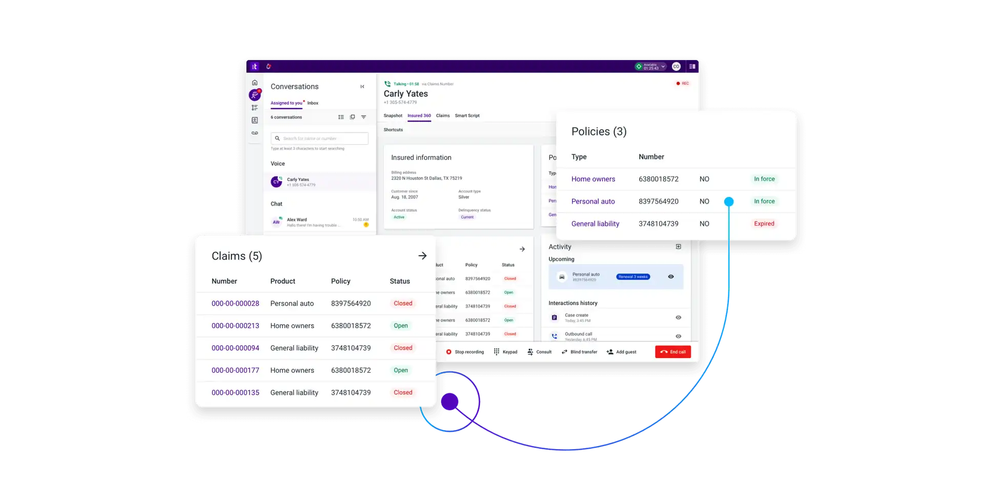 Increase Agility Complete View Customer Insurance Workspace