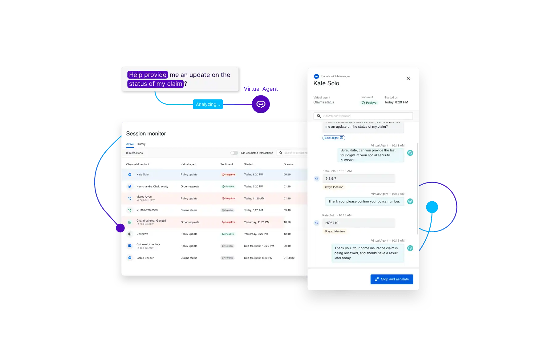 Talkdesk Insurance Smart Services Virtual Agent