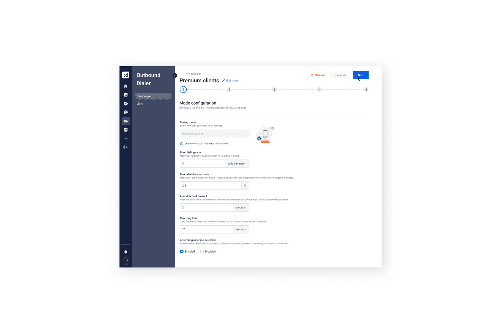 Productividad máxima con marcación predictiva