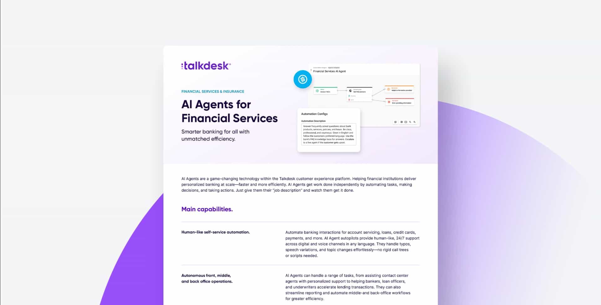 AI Agents para Servicios Financieros