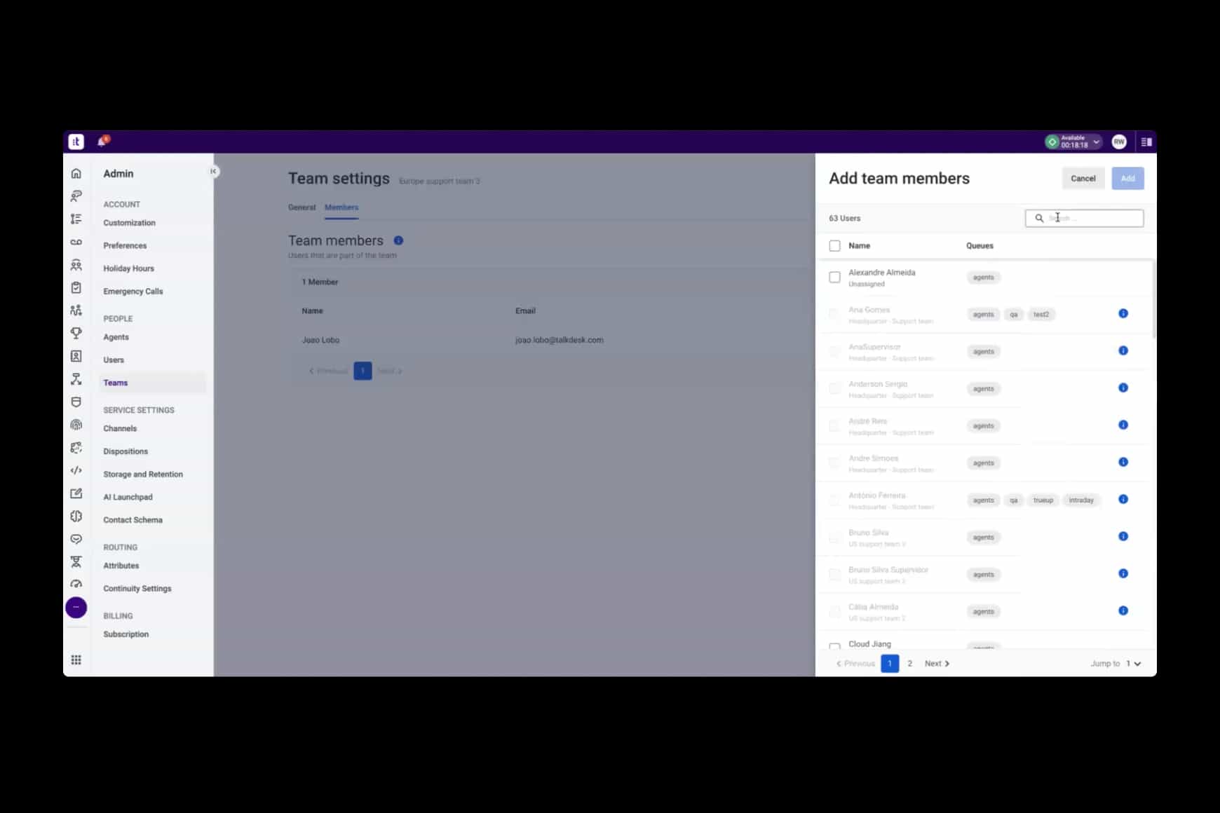 Efficient Agent Administration