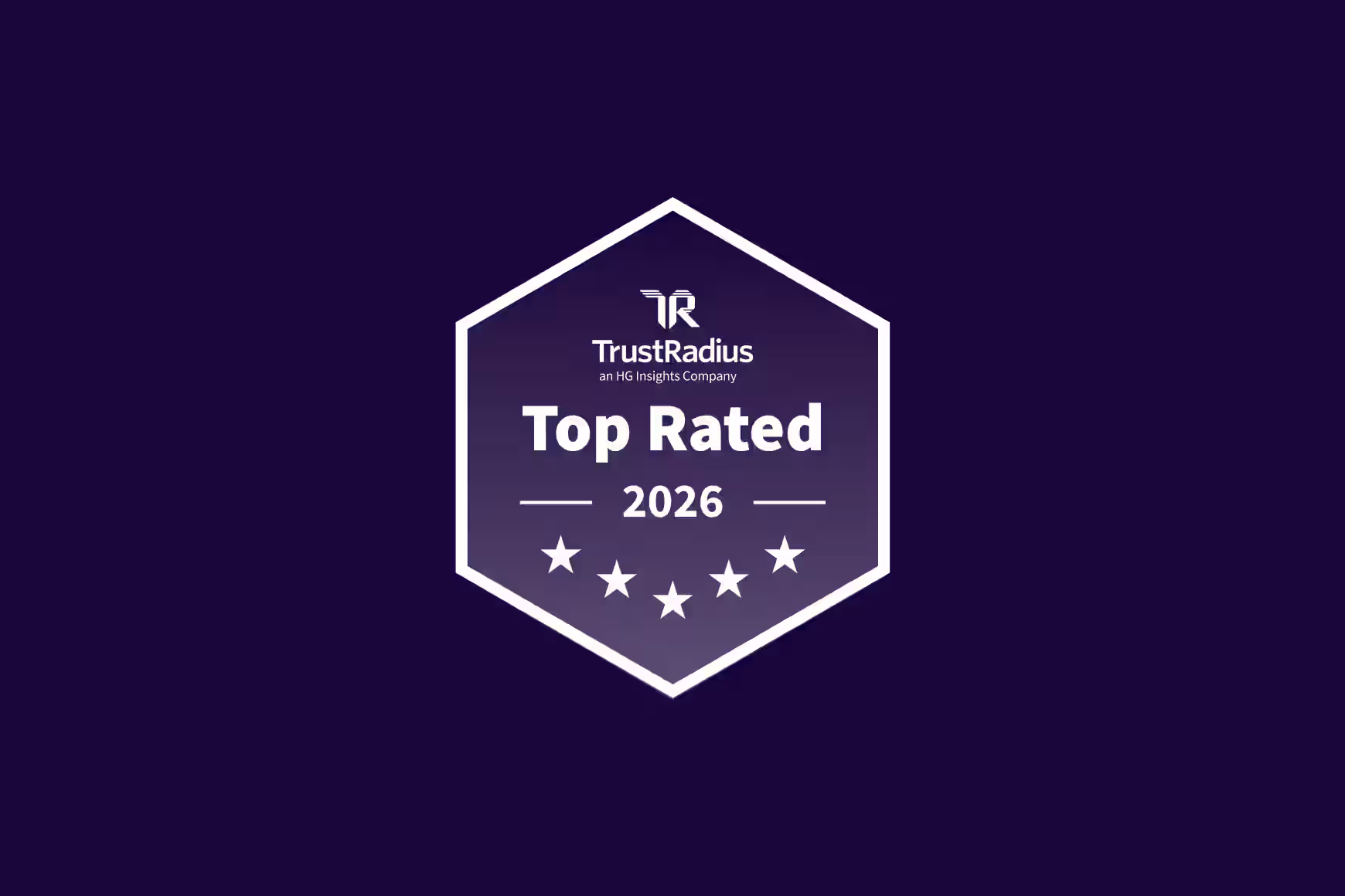 Riconoscimento “Top Rated” di TrustRadius, basato sulle recensioni dei clienti