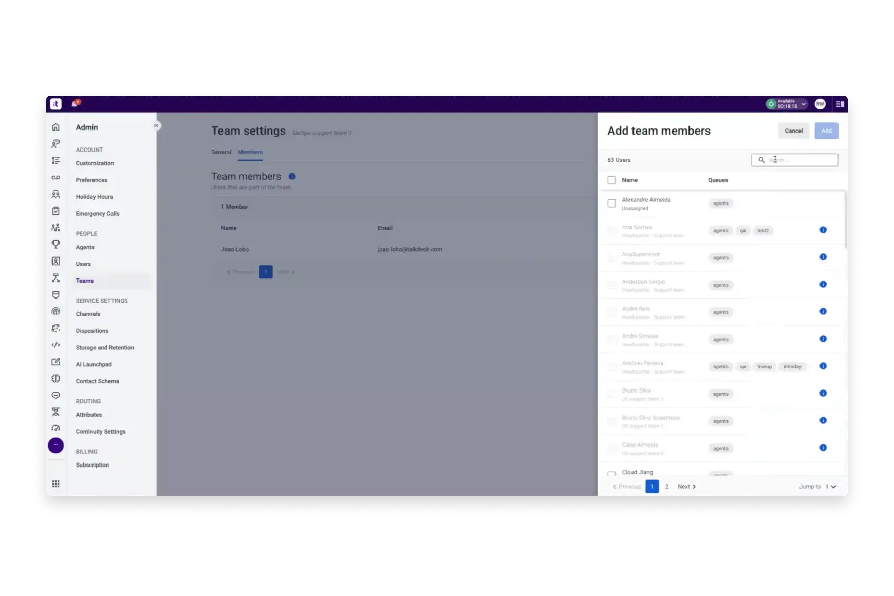 Efficient Agent Administration